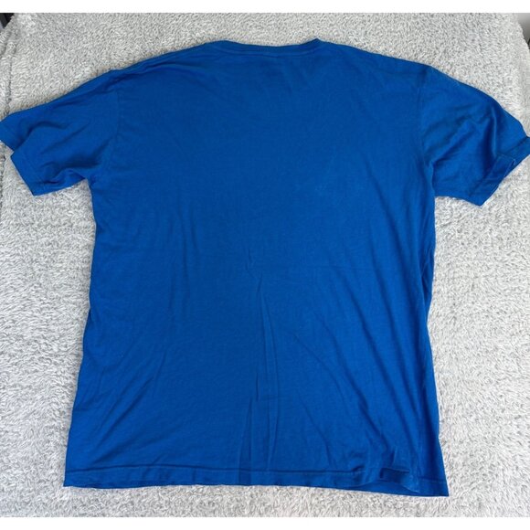 True Religion XXL Blue Graphic Tee Shirt Mens Casual Crewneck Made In Thailand - Picture 2 of 10